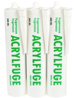 Akryl|Acrylfugemasse hvid 3 x 300 ml
