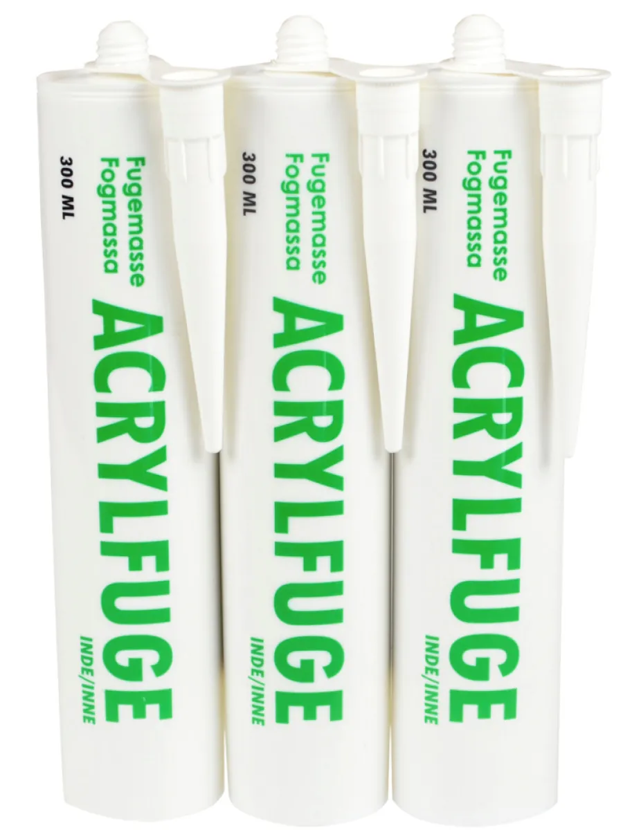 Akryl|Acrylfugemasse hvid 3 x 300 ml