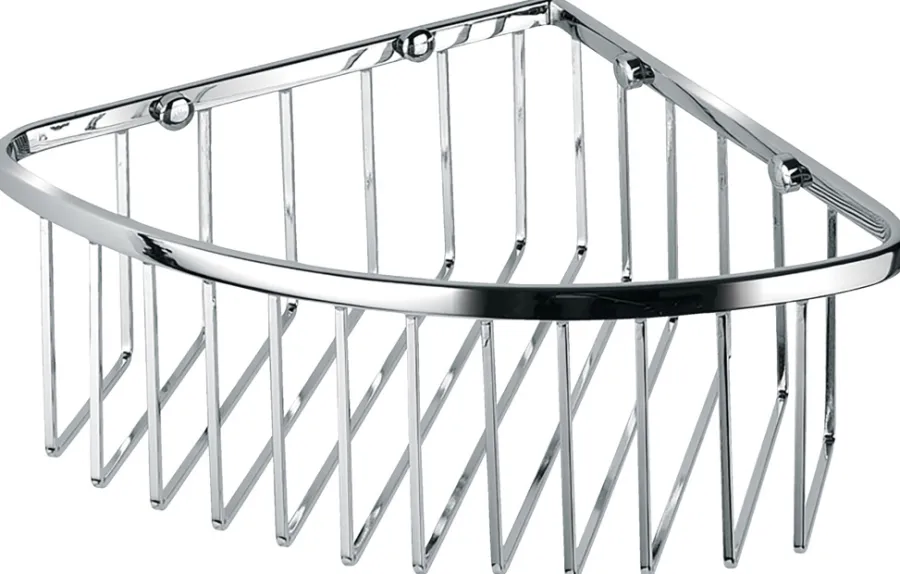 ADORA® Brusehylder|hjørnehylde enkelt trådkurv H9 cm