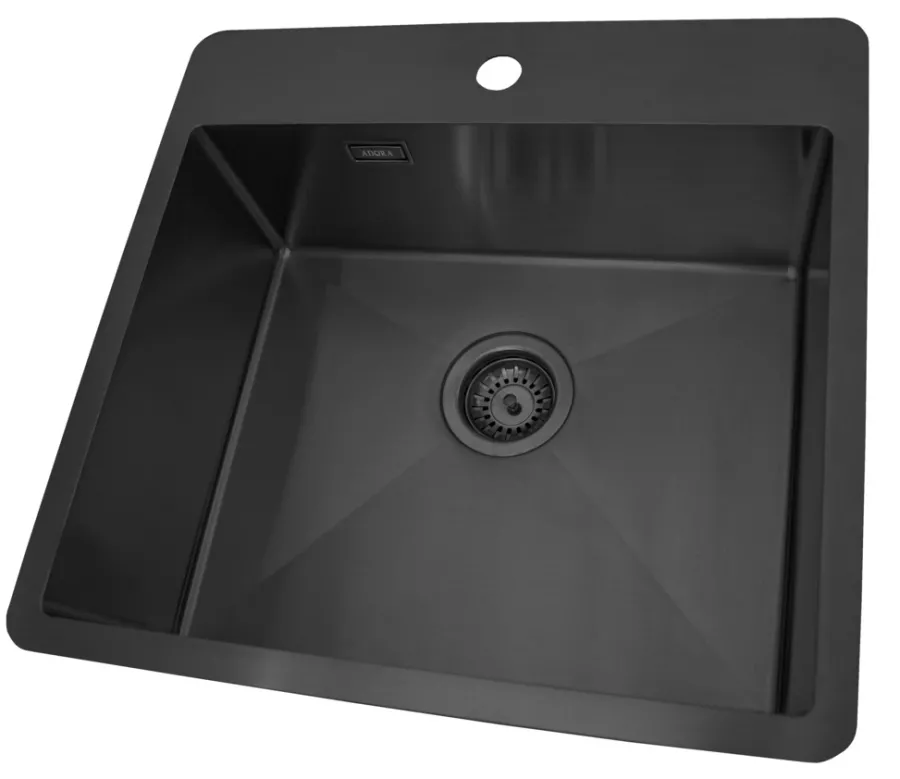 ADORA® Køkkenvaske|Optimus køkkenvask 550 x 530 mm Sort