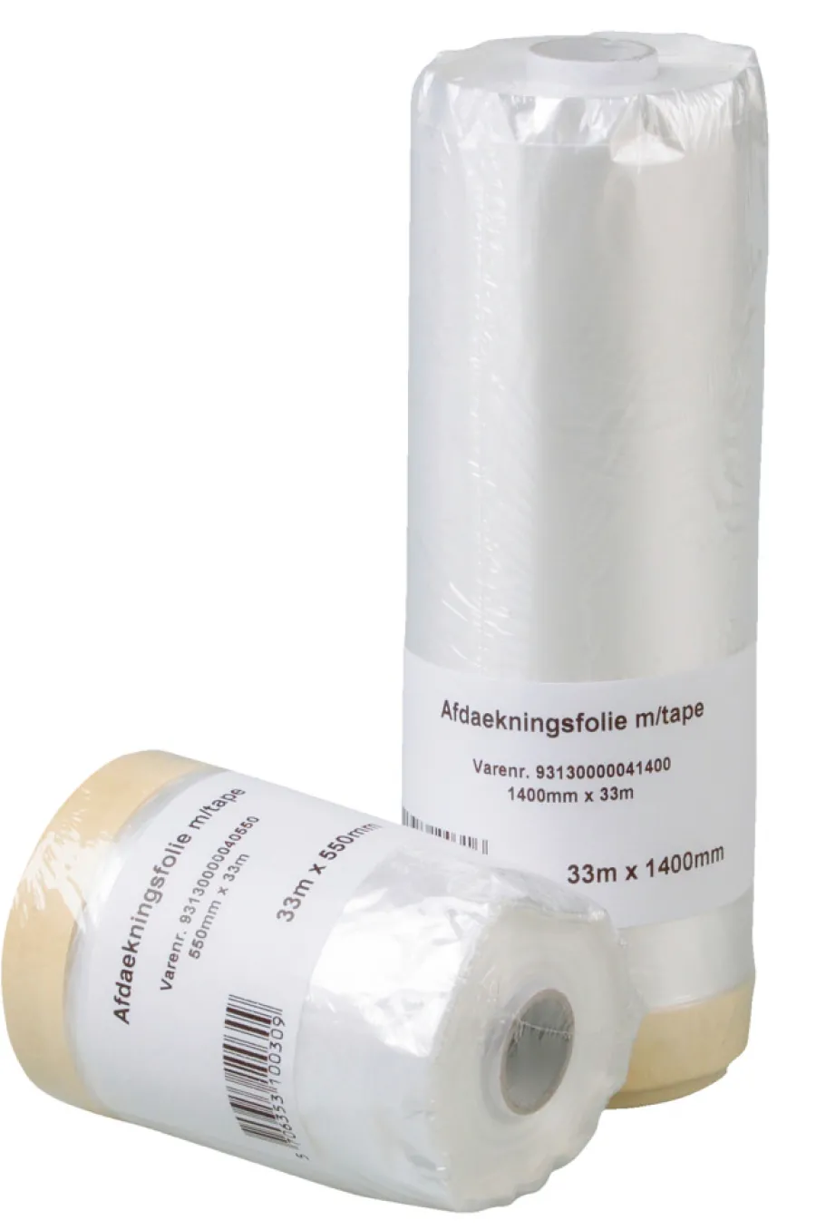 LUXI® Afdækning|Afdækningsfolie med tape 55 cm x 33 meter -
