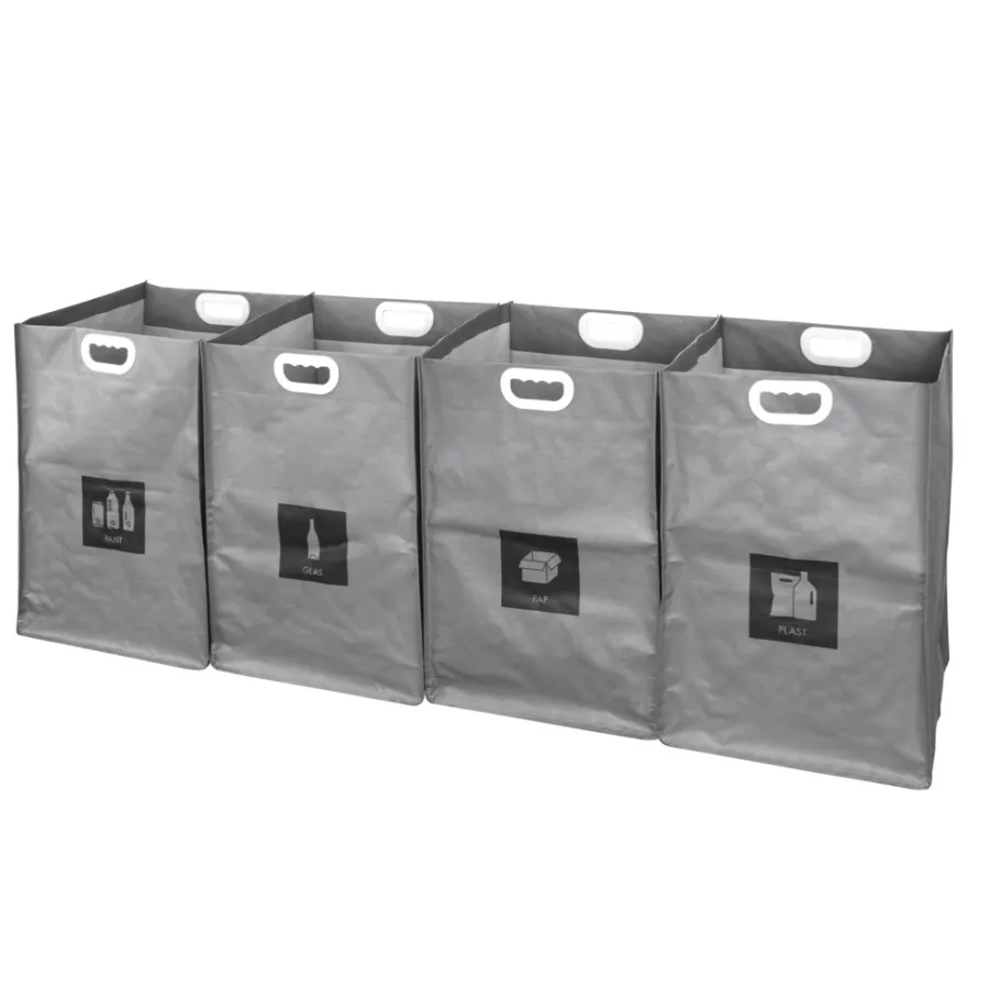 Affaldssortering|Affaldssorteringsposer m/velcrosystem 4 stk.