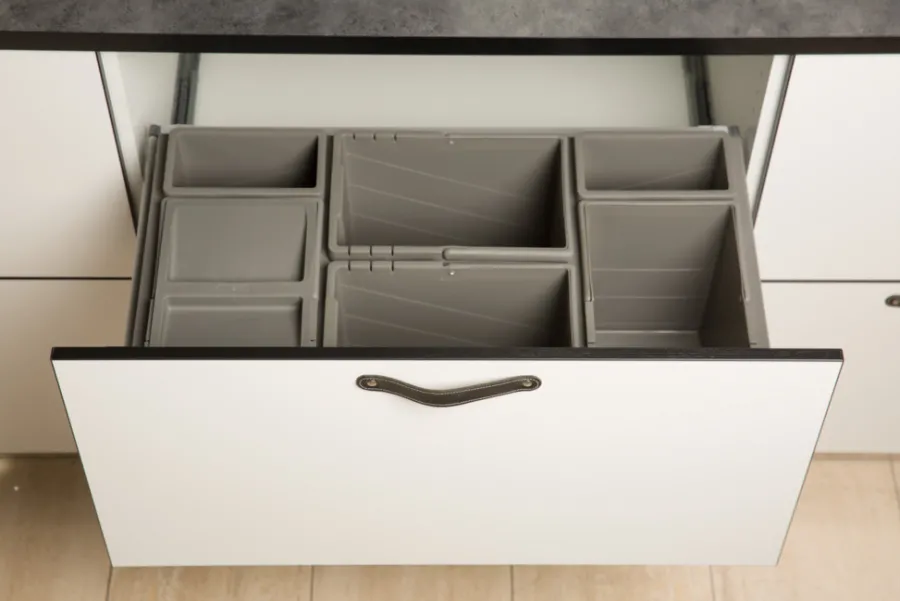 Skraldespande|Affaldssortering|Affaldssortering til skuffe 6 spande 80 cm