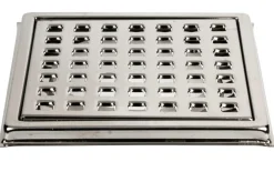 H.F. Hansen Gulvafløb|Afløbsrist m/ramme & tragt 155 x 155 mm -