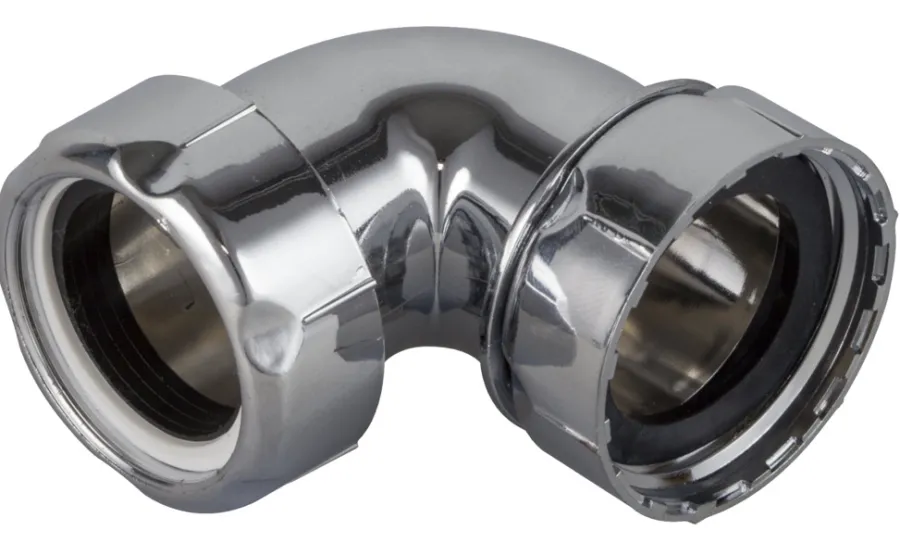 Reservedele Til Håndvaske|Afløbsvinkel krom 1 1/4" x 32 mm