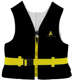 Airfun Vandsport|svømmevest >90 kg sort/gul