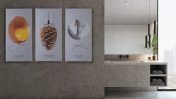FibroTech Akustikpaneler & Tilbehør|Akustikbillede Art-Acoustic svanen 60 x 120 cm - lys grå