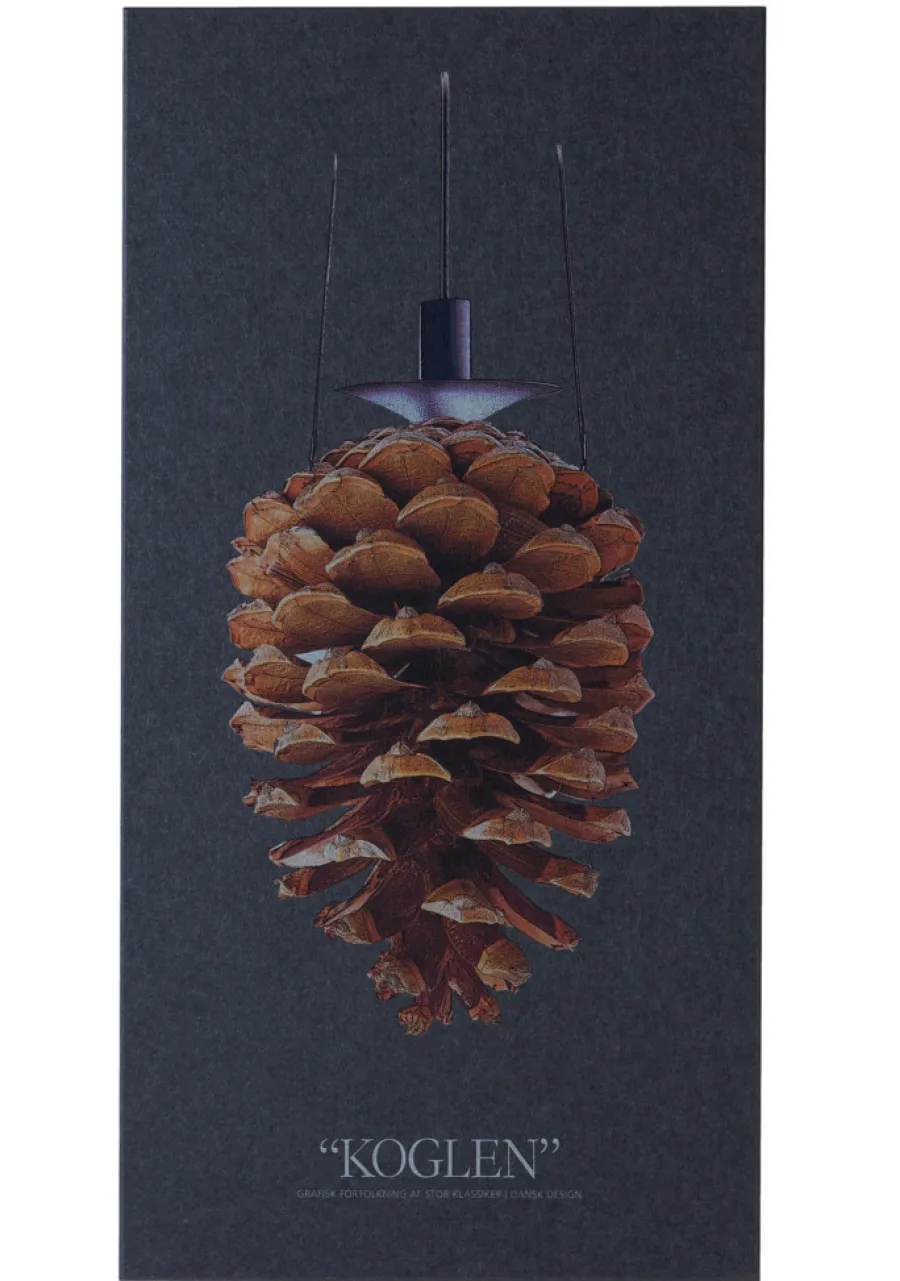 FibroTech Akustikpaneler & Tilbehør|Akustikbillede Art-Acoustic koglen 60 x 120 cm - mørk grå