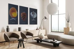FibroTech Akustikpaneler & Tilbehør|Akustikbillede Art-Acoustic koglen 60 x 120 cm - mørk grå