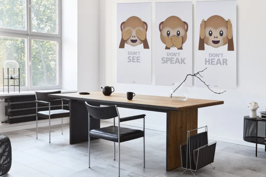 FibroTech Akustikpaneler & Tilbehør|Akustikbillede Art-Acoustic hear 60 x 120 cm - hvid