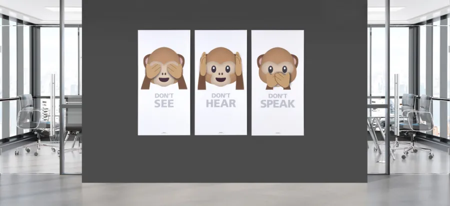 FibroTech Akustikpaneler & Tilbehør|Akustikbillede Art-Acoustic hear 60 x 120 cm - hvid