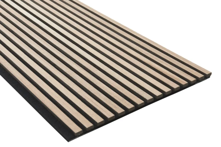 FibroTech Akustikpaneler & Tilbehør|Loftbeklædning|Akustikpanel Premium 22 x 605 x 2440 mm Ash