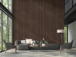 FibroTech Akustikpaneler & Tilbehør|Loftbeklædning|Akustikpanel Premium 22 x 605 x 2440 mm Grey oak