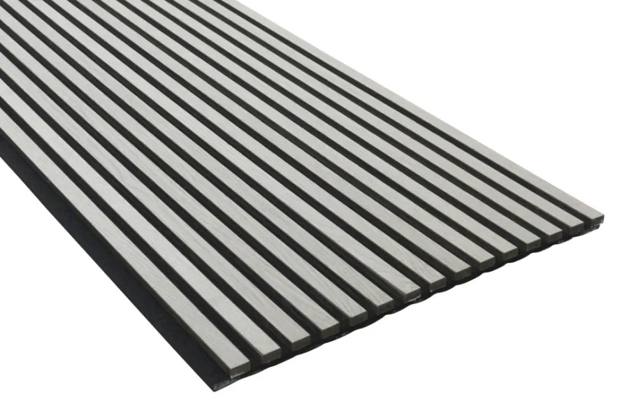 FibroTech Akustikpaneler & Tilbehør|Loftbeklædning|Akustikpanel Premium 22 x 605 x 2440 mm Grey oak