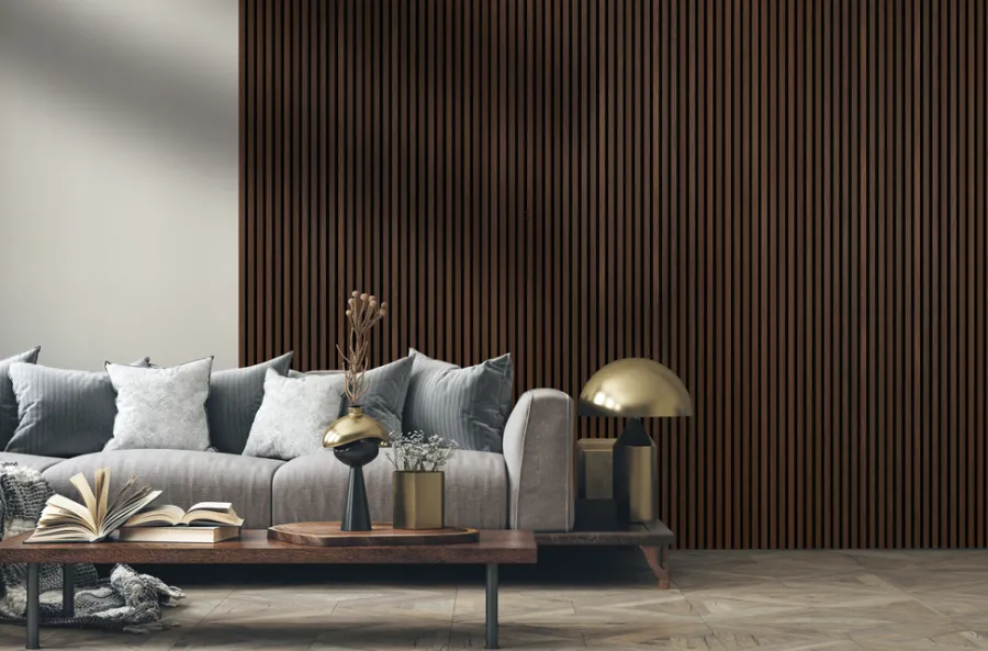 FibroTech Loftbeklædning|Akustikpanel Premium 22 x 605 x 2440 mm Smoked oak