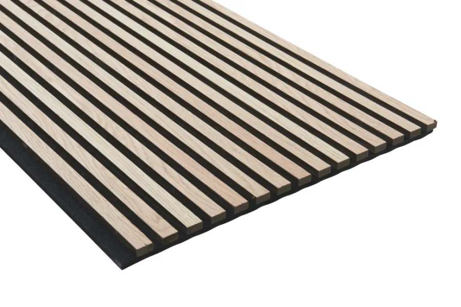 FibroTech Akustikpaneler & Tilbehør|Loftbeklædning|Akustikpanel Proff 22 x 605 x 3000 mm Light oak