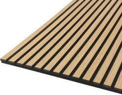 FibroTech Akustikpaneler & Tilbehør|Loftbeklædning|Akustikpanel Quanti 18 x 520 x 2440 mm Light oak