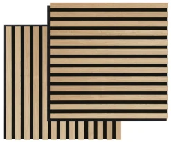 FibroTech Akustikpaneler & Tilbehør|Akustikpanel Square 22 × 520 × 520 mm 2-pk. Ash