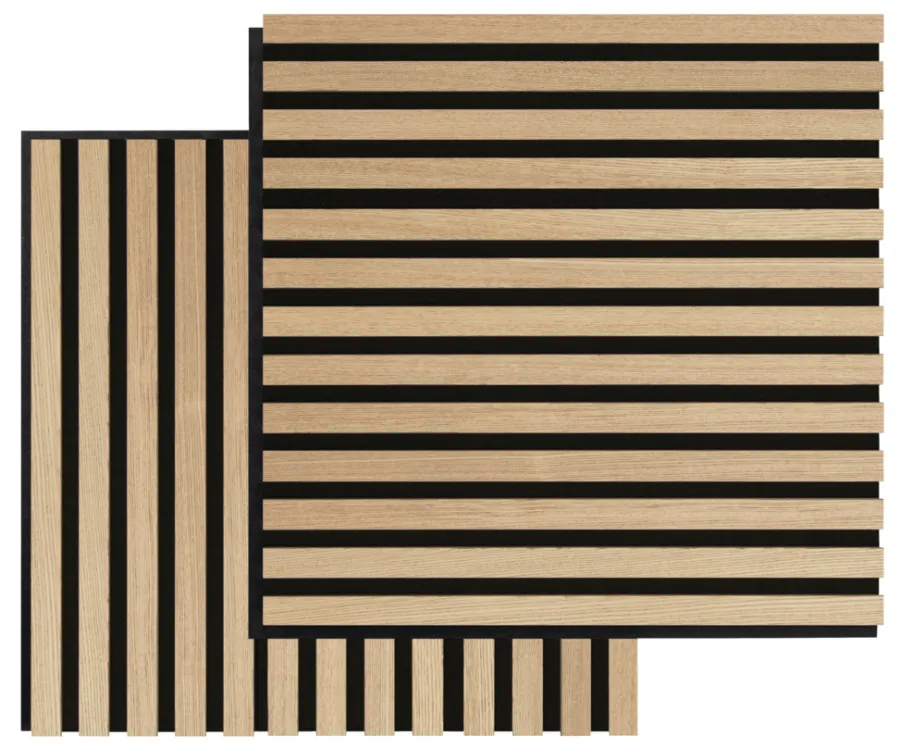 FibroTech Akustikpaneler & Tilbehør|Akustikpanel Square 22 × 520 × 520 mm 2-pk. Ash