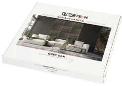 FibroTech Akustikpaneler & Tilbehør|Akustikpanel Square 22 × 520 × 520 mm 2-pk. Grey oak