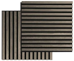 FibroTech Akustikpaneler & Tilbehør|Akustikpanel Square 22 × 520 × 520 mm 2-pk. Grey oak