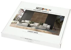 FibroTech Akustikpaneler & Tilbehør|Akustikpanel Square 22 × 520 × 520 mm 2-pk. Light oak