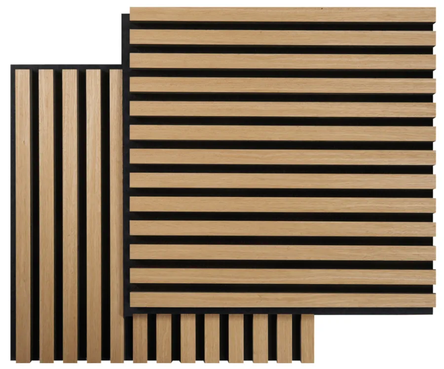 FibroTech Akustikpaneler & Tilbehør|Akustikpanel Square 22 × 520 × 520 mm 2-pk. Light oak