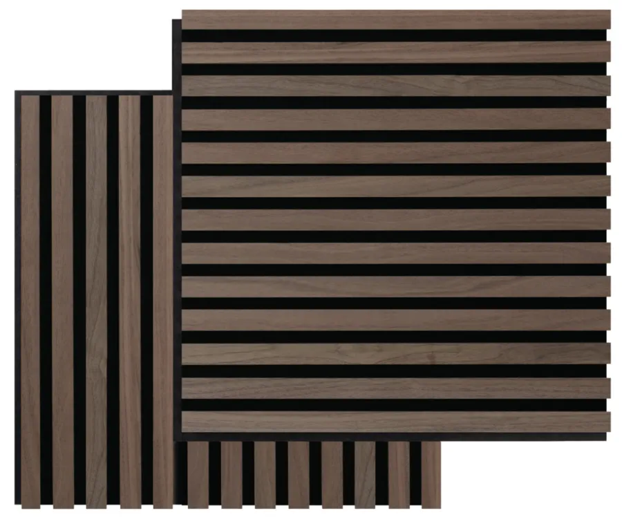 FibroTech Akustikpaneler & Tilbehør|Akustikpanel Square 22 × 520 × 520 mm 2-pk. Walnut