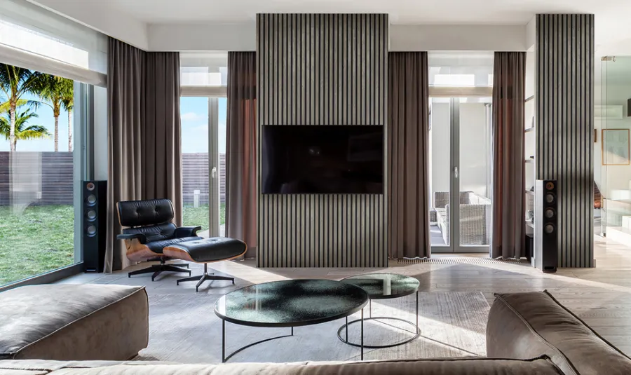 FibroTech Akustikpaneler & Tilbehør|Loftbeklædning|Akustikpanel Stone 520 x 2440 x 18 mm Concrete stone