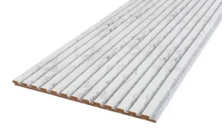 FibroTech Akustikpaneler & Tilbehør|Loftbeklædning|Akustikpanel Stone 520 x 2440 x 18 mm Marble white