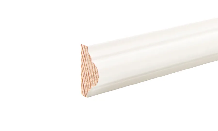 Hornbaek Lister|Almueliste fyr hvid - 11 x 21 x 3000 mm