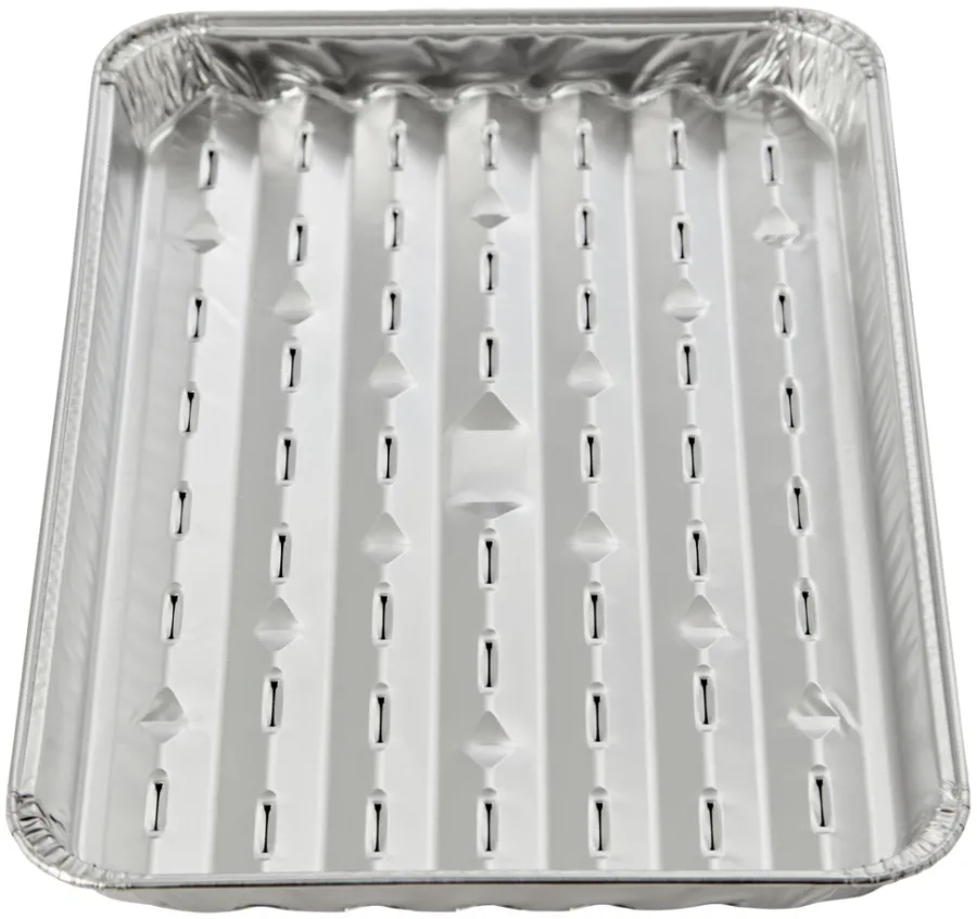 Grillexpert® Grilltilbehør|Alubakke med huller 34,2 x 22,8 cm 5 stk. -