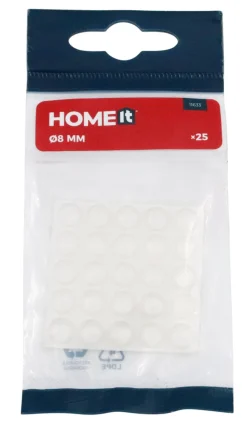 HOME it Filtpuder|Anslagsdæmpere Ø8 mm transparent 25 stk.