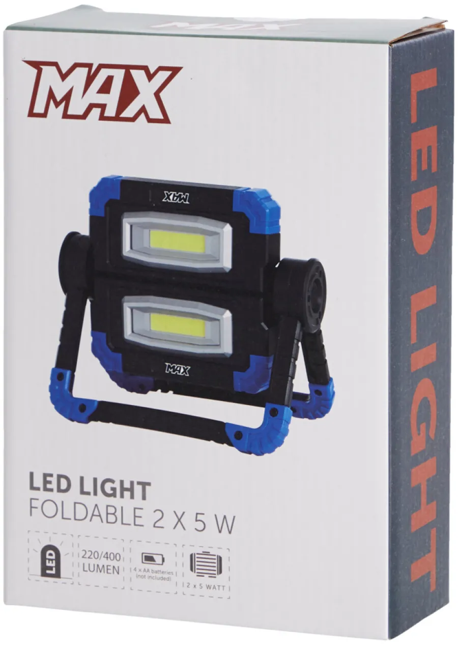 Arbejdslamper|Arbejdslampe foldbar 2 x 5 W