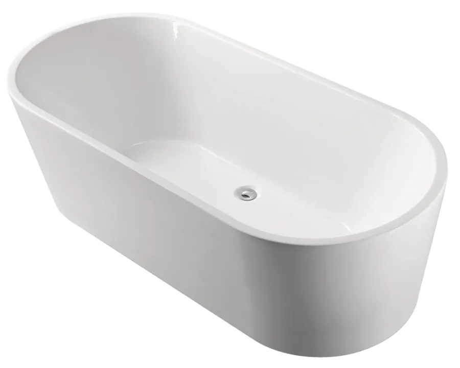 Badekar|Badekar ovalt fritstående L178 x B80 x H56 cm