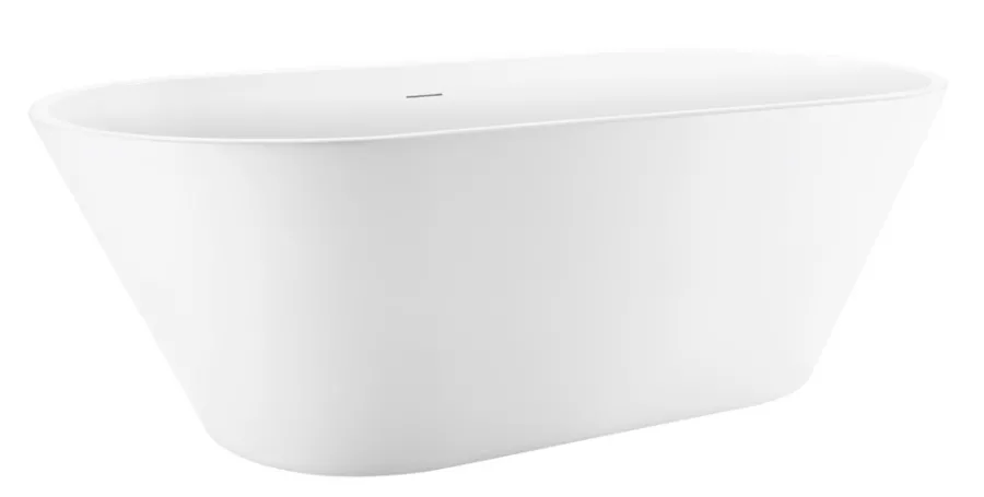 Badekar|Badekar ovalt fritstående 166 x 72 x 58 cm