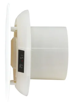 GRAD Ventilation|Badrumsventilator m/hygrostat og LED-display - Hvid