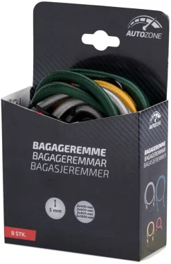 AutoZone® Trailertilbehør|Bagageremme med kroge 8 stk. -