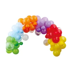 Pynt & Festudstyr|Ballonbue sæt med 72 balloner multifarvet