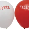 Pynt & Festudstyr|Balloner 6 stk. m/tillykke print