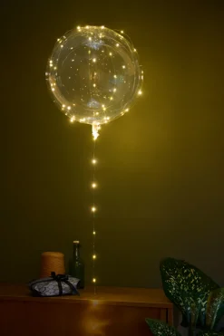 Pynt & Festudstyr|Ballon med 40 Micro-LED Ø50 cm 2-pk.