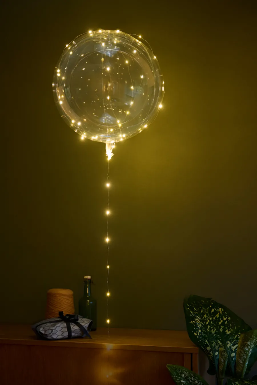 Pynt & Festudstyr|Ballon med 40 Micro-LED Ø50 cm 2-pk.
