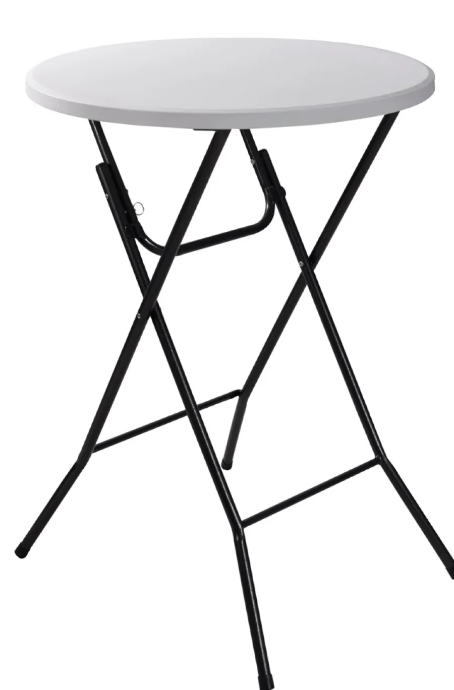 Sæsonafslutning|Haveborde|Barbord foldbart Ø80 x 110 cm Hvid/sort