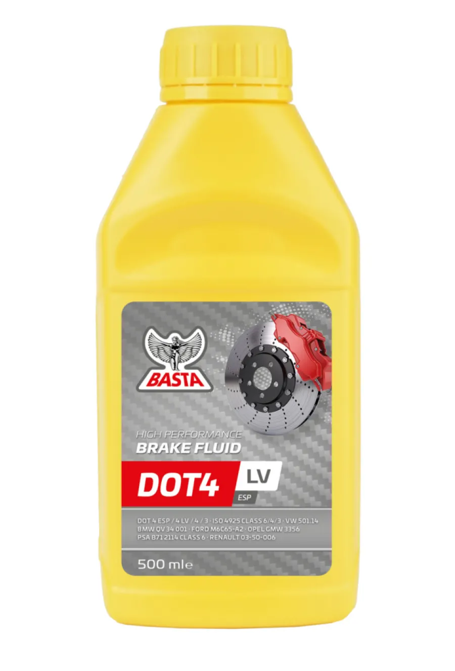 Basta Motorolie & Sprinklervæske|bremsevæske DOT4 LV 500 ml