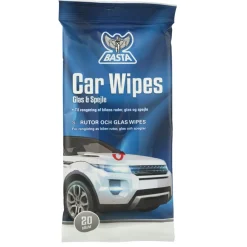 Basta Rengøring & Pudsemidler|Car Wipes glas & spejle 20 stk.