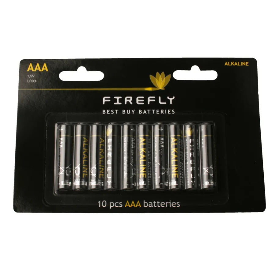 Firefly Batterier|Batteri AAA 10-pk. -