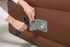 Bestway Luftmadrasser & Pumper|AlwayzAire Fortech luftmadras 203 x 152 cm Brun med mønster