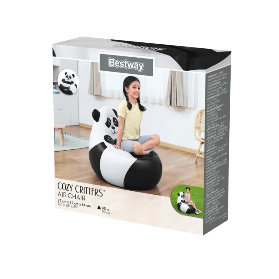 Bestway Sæsonafslutning|Telte & Campingmøbler|Cozy Critters oppustelig stol panda