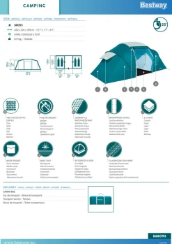 Bestway Telte & Campingmøbler|Family Ground telt til 4 personer