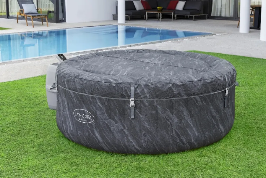 Bestway Udendørs Spabade|Lay-Z-Spa Boracay 4 spabad Ø180 cm Blue Marble